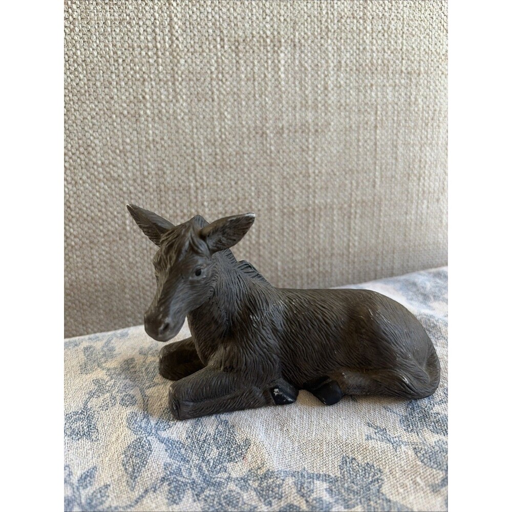 Vtg Kirkland Signature Costco Nativity Replacement Porcelain Resting Mule Donkey